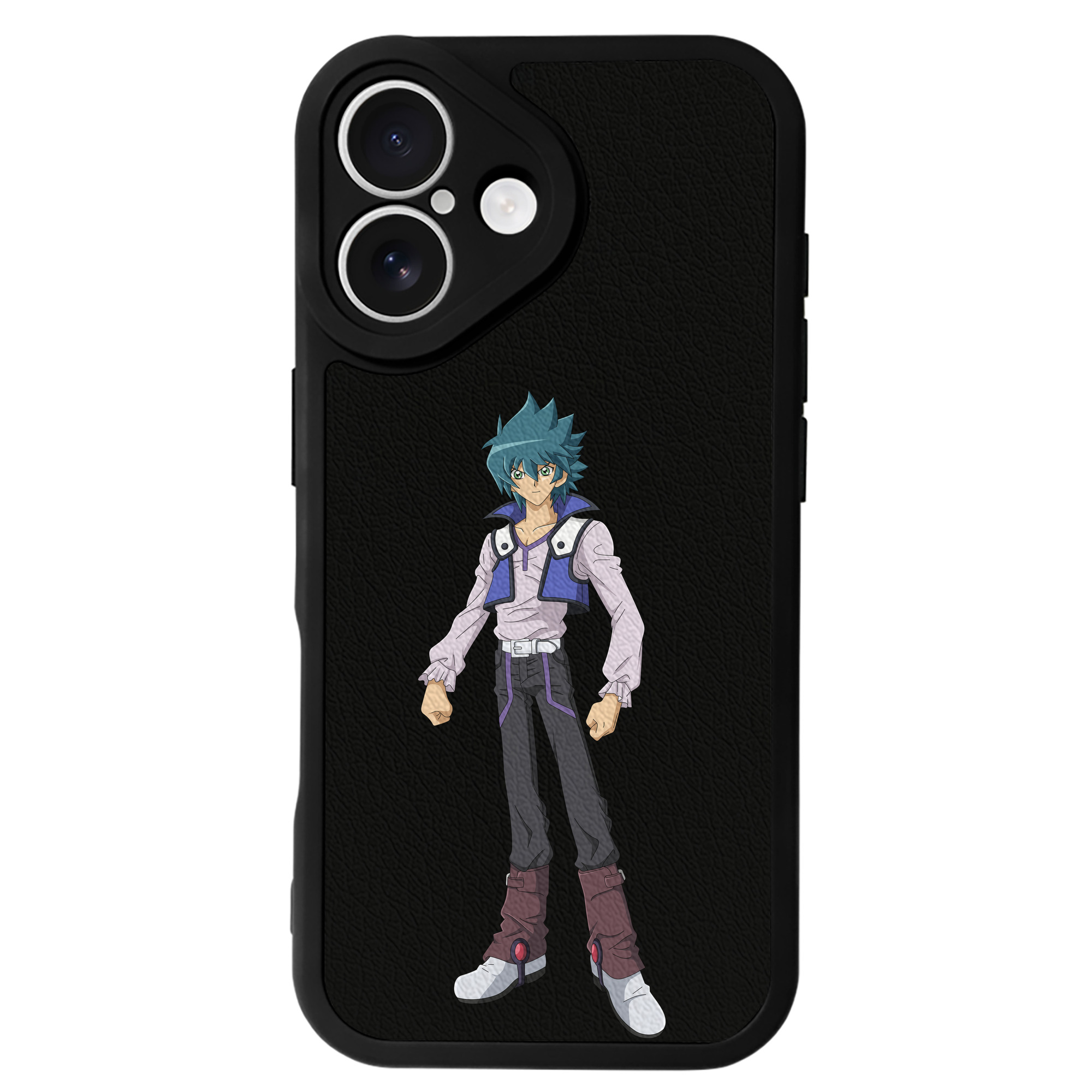 （画像用） 遊☆戯☆王 Yu-Gi-Oh! 【iPhone 16シリーズ対応】シリコンスマホケース（レザー調） 材質：シリコン